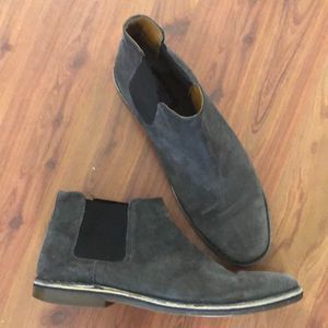 Kenneth Cole Reaction Charcoal Suede Chelsea Boots